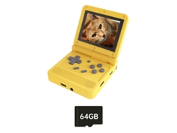 Consola De Juegos Retro V90 De 64 Gb, Pantalla Ips De 3,0 Pulgadas, Reproductor De Juegos Portátil, Miniconsolas Portátiles De Código Abierto