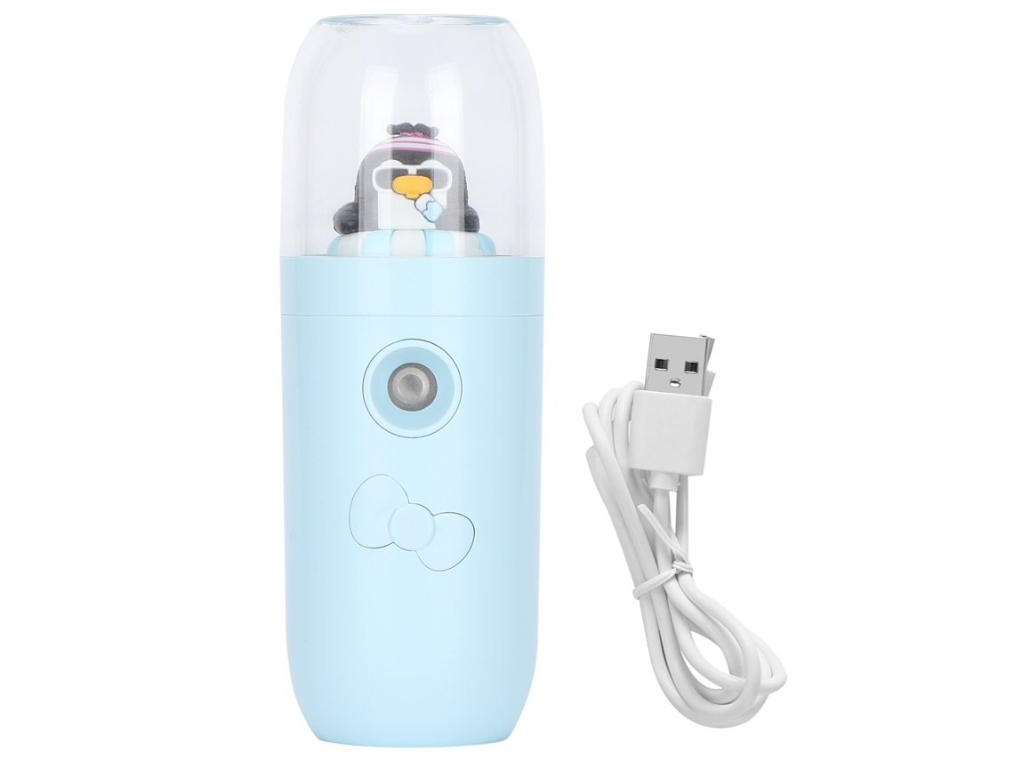 Atomizador Facial Usb Portátil De 30 Ml Con Nanopartículas Hidratantes Y Un Lindo Diseño De Pingüino Para El Cuidado De La Piel.