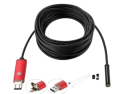 SZSMART  Câmara de Inspecção  Otg Micro USB Endoscópica com 6 Led para Android - Win7 - 8/10 (7Mm - 1M)
