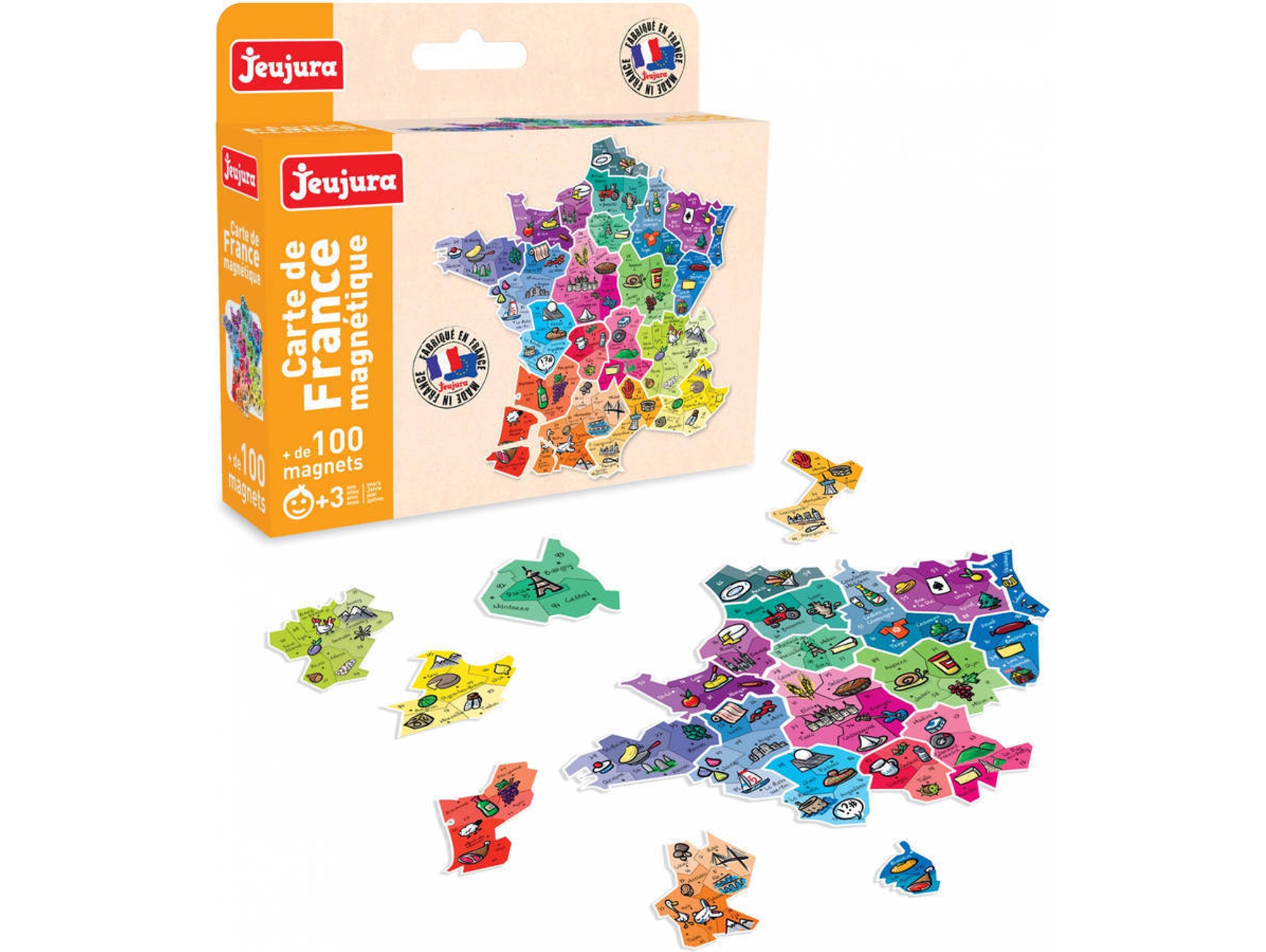 Puzzle JEUJURA Mapa de Francia