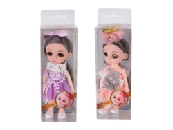 2 Muñecas De Niña Adorables De 17 Cm Con Vestido Exquisito, Regalo De Cumpleaños Y Decoración.