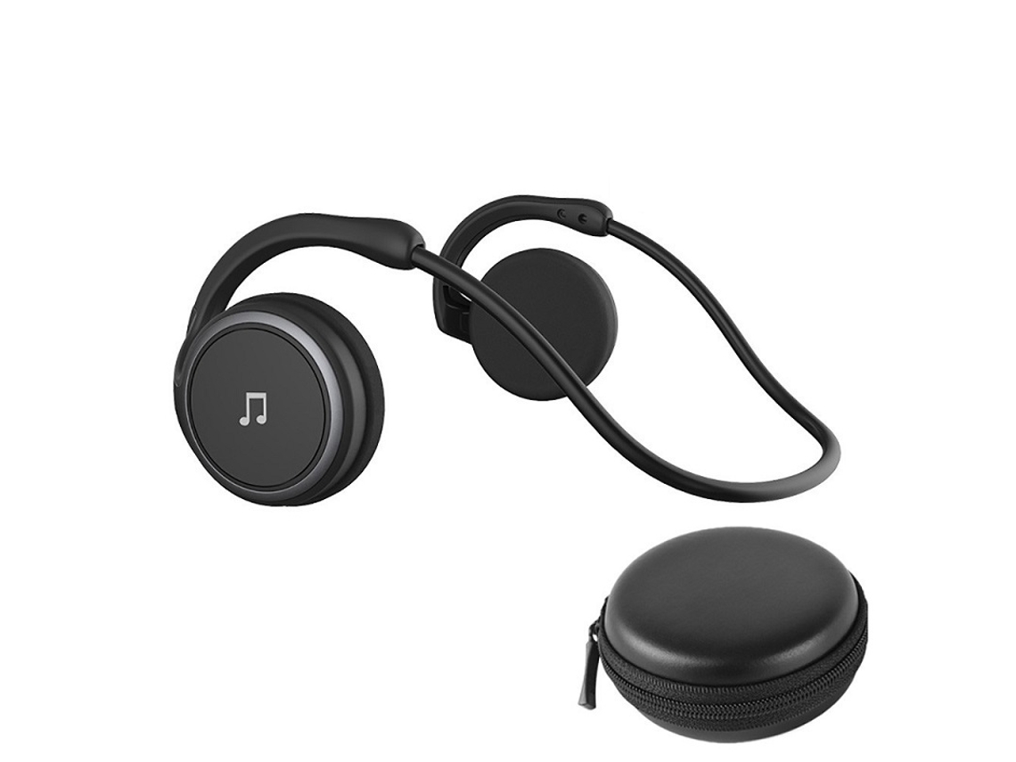 (negro Con Bolsa) Auriculares Bluetooth 5.0 A6, Plegables, Con Micrófono Y Asistente Virtual.