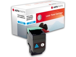 Cartucho de tóner cian compatible para Lexmark Cx510de, Cx Agfaphoto (alternativa a Lexmark 80c0x20, Lexmark 800x2)