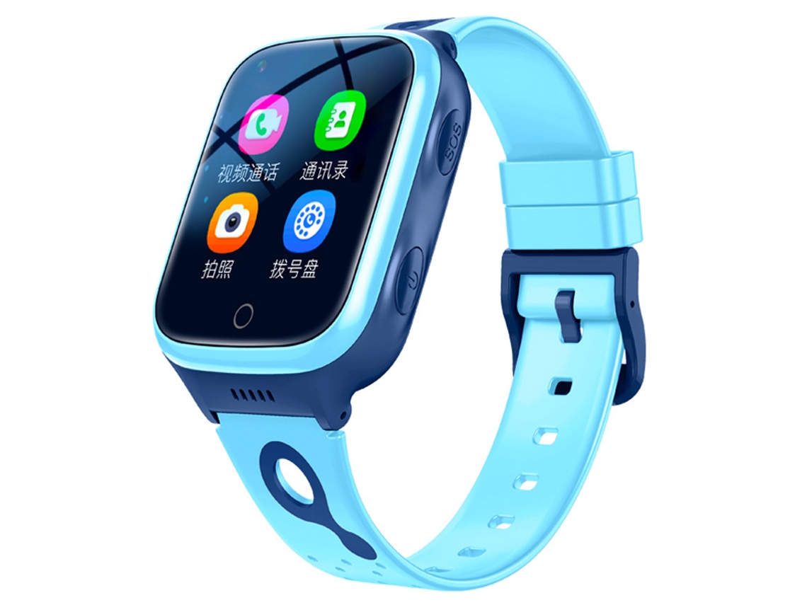 Reloj Inteligente Para Niños (azul) Con Videollamadas, Resistente Al Agua, Capacidad De Pago, Toma De Fotos Y Seguimiento De Ubicación.