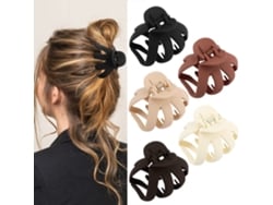 5 Clips Pinza Pulpo Medianos Antideslizantes Para Cabello Curvo/grueso