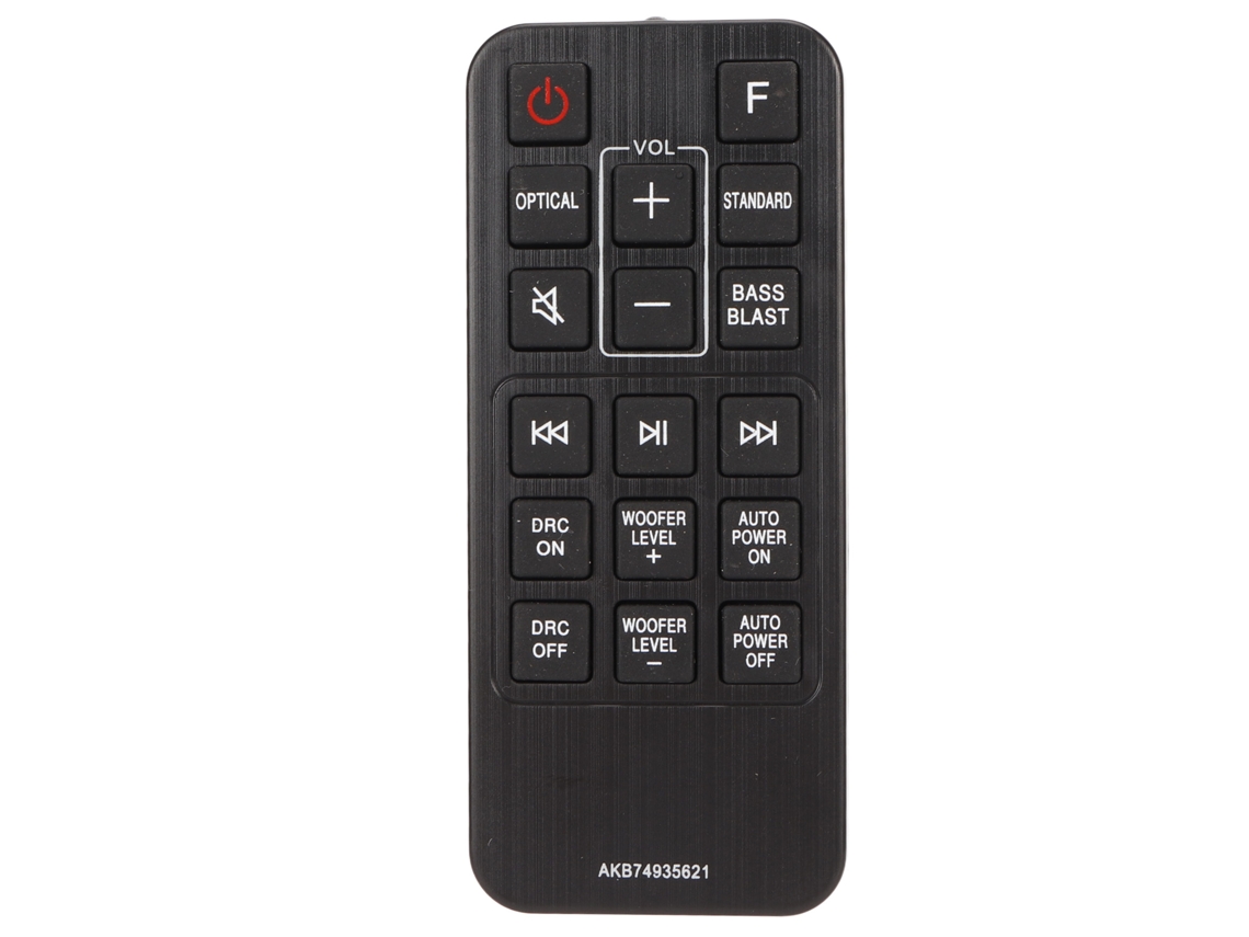 Control Remoto Para Barra De Sonido Akb74935621 Compatible Con Sj2 Spj2b W Aeusllk Deusllk