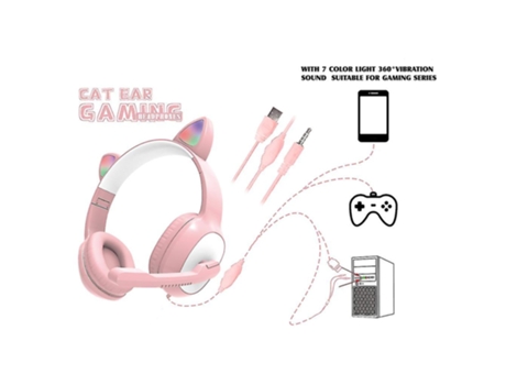 Auriculares Juegos de luz LED para PC Usb 7.1 Auriculares para juegos con sonido envolvente