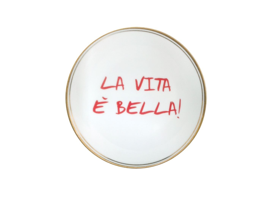Plato La Vida es Bella, Porcelana Bitossi