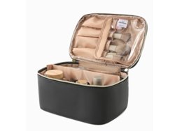 Neceser De Maquillaje Portátil, Estuche De Viaje De Gran Capacidad Para Guardar Maquillaje, Negro.