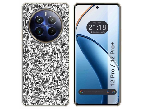 Funda Diseño Letras para Realme 12 Pro 5G / 12 Pro Plus 5G TUMUNDOSMARTPHONE Silicona Multicolor