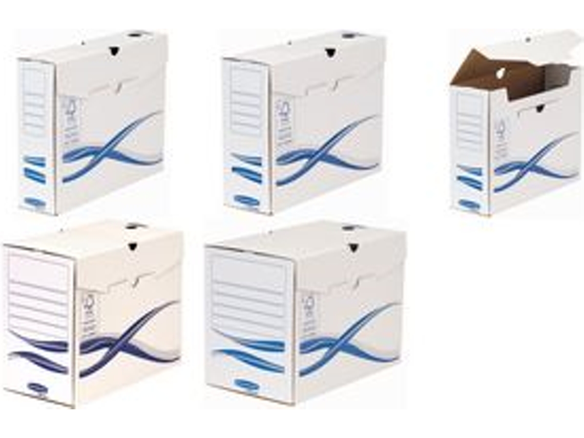 Bankers Box Basic Archiv Schachtel, Blau 200 Mm Aus 100 Recyceltem Karton, Fsc Zertifiziert, 25 Stück (4 Fellowes (b)