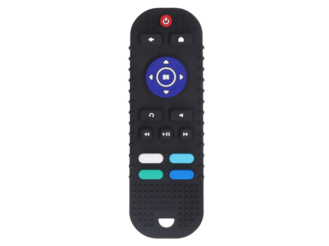 Brinquedo De Chupeta Em Formato De Controle Remoto Silicone Macio Para Bebês Meninos Meninas Preto
