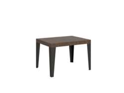 Mesa extensible 70x110/194 cm Flame Nogal estructura Antracita