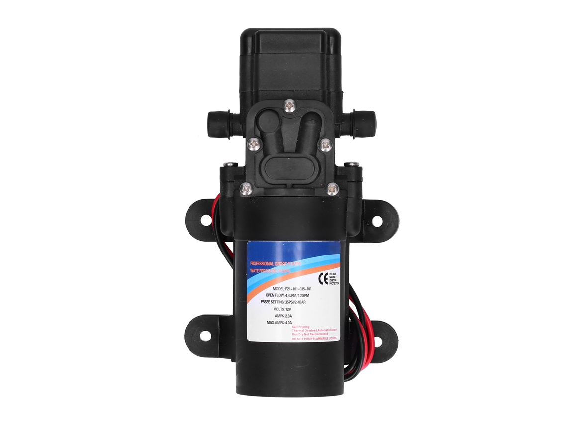 Bomba De Aspersor Autoaspirante De Diafragma De Alta Pressão 12v 4.3l/min Para Rv