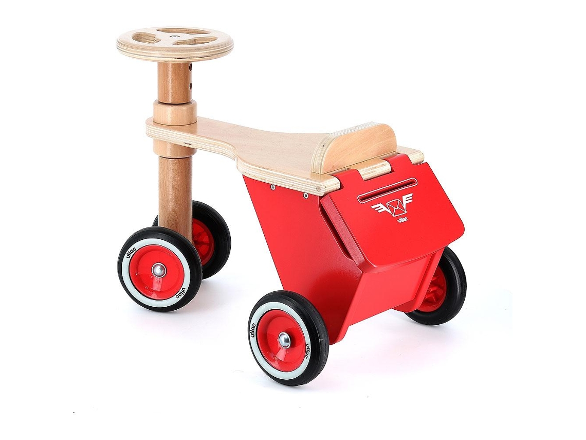 Triciclo VILAC (Madera - Rojo - 48 x 33 x 36 cm)