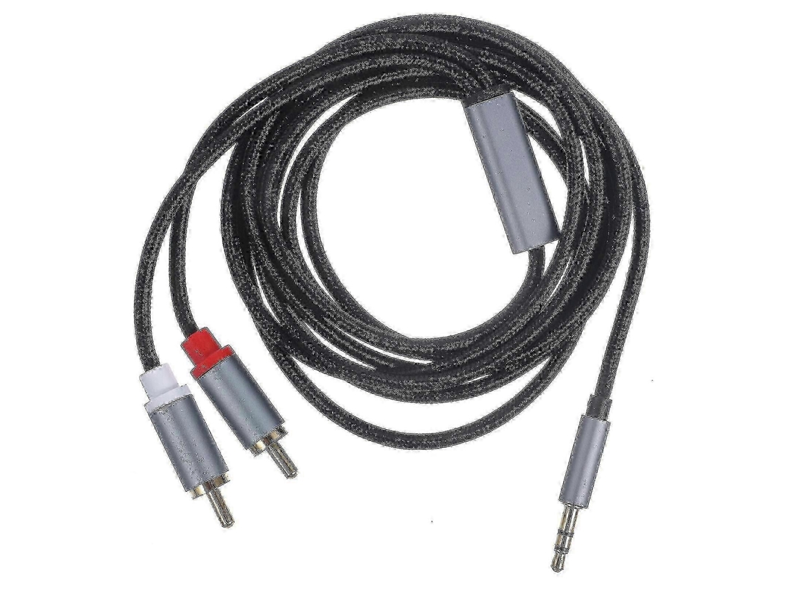 Cable auxiliar de audio y video de 2 metros para teléfonos inteligentes, altavoces, televisores y sistemas de audio para automóviles. TAISHENGDA