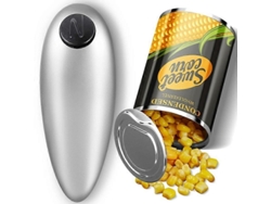 Abrelatas eléctrico automático que abre la mayoría de las latas. Borde liso. Ideal para cocinas, personas con artritis y personas mayores. Nostalgia88