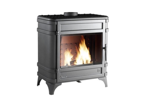 Estufa de leña de hierro fundido antracita 12kw 9170-44 - INVICTA