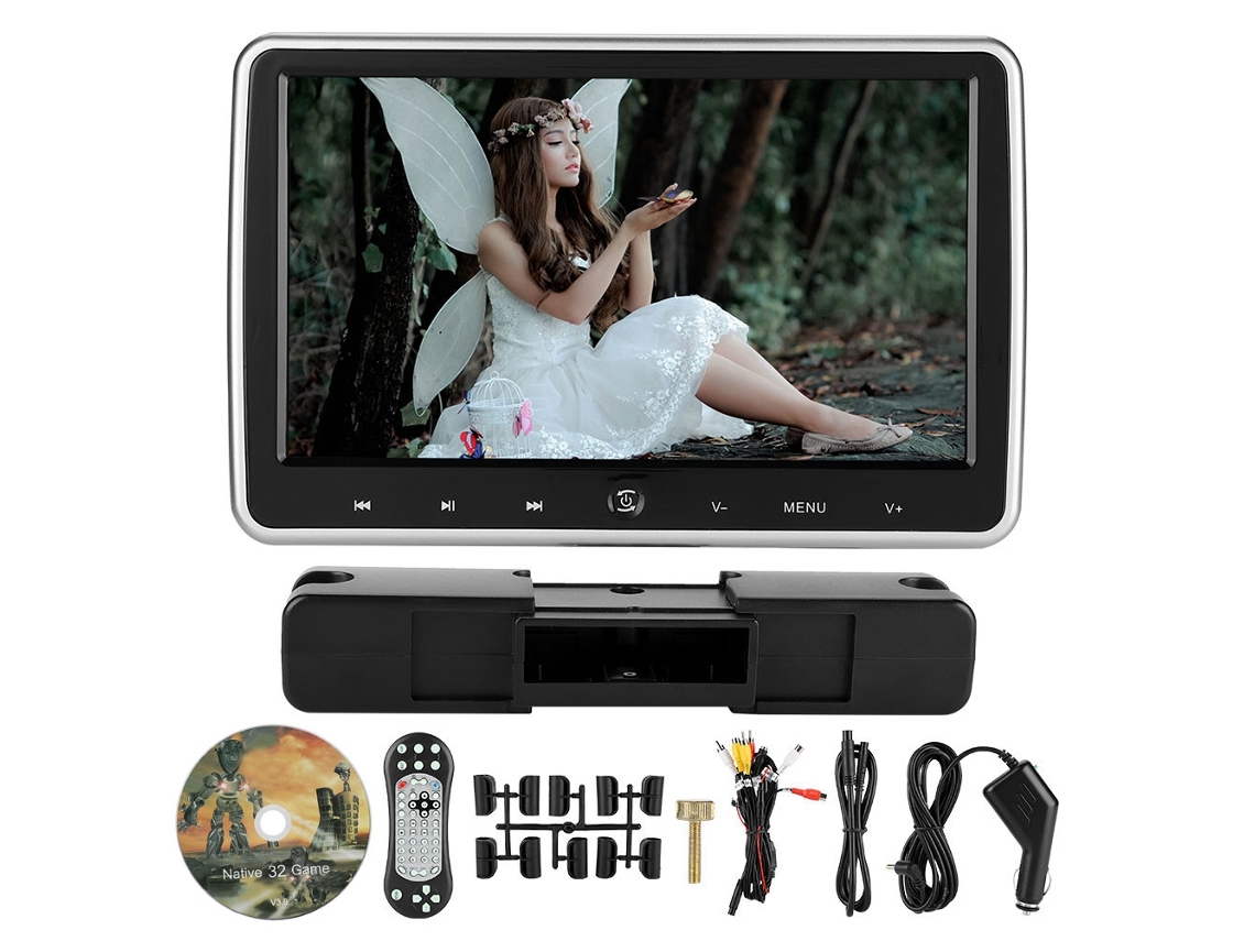 Monitor para reposacabezas de coche (pantalla digital de 10,1 pulgadas, botón táctil)