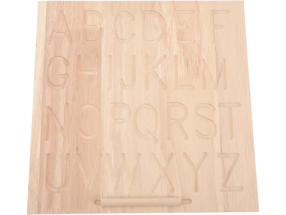 Tablero De Madera Montessori Para Trazar El Alfabeto Para Niños Pequeños