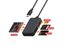 Adaptador de tarjeta de memoria 4 en 1 para lector de tarjetas tipo C a SD/TF/MS/CF Cuich