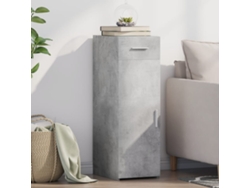 Aparador De Madera De Ingeniería Gris Hormigón 30x42,5x93 Cm