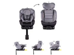 Silla de coche Chipolino Cloud Grey Premium I Talla 40 150 cm con Isofix y rotación de 360°