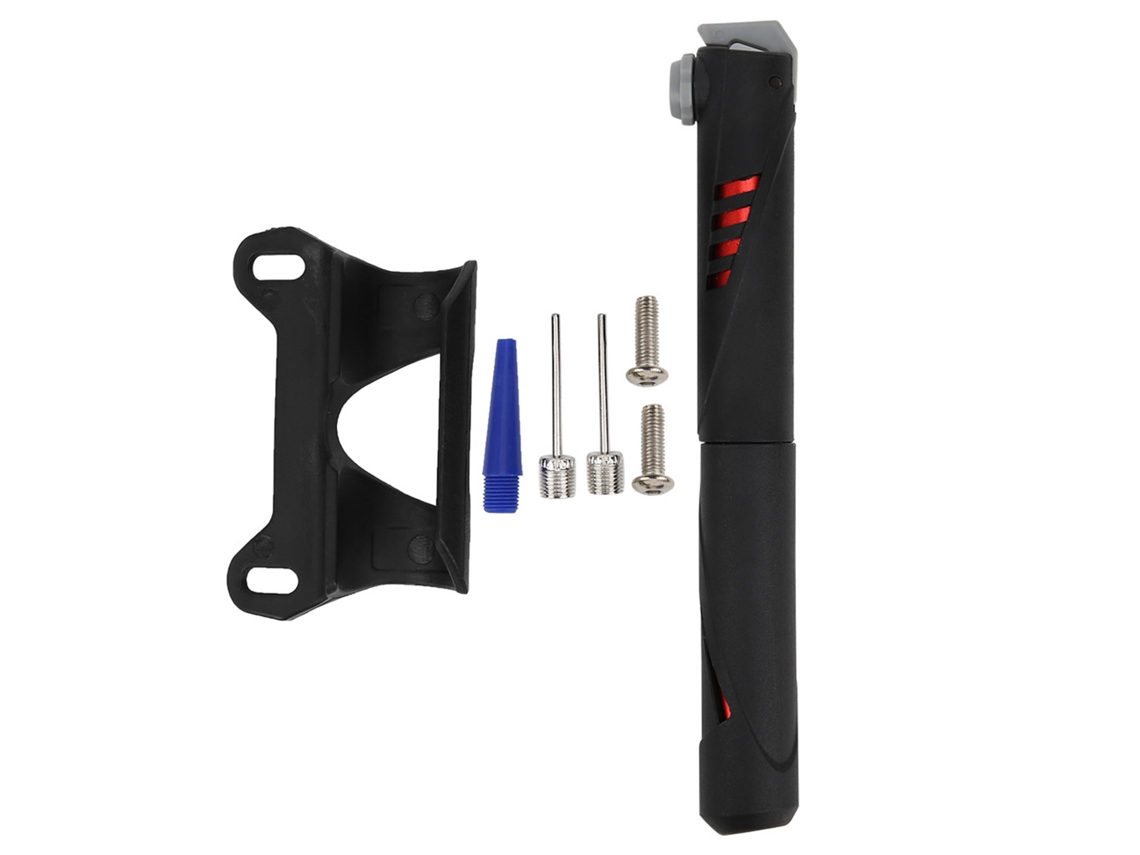 Bomba De Bicicleta Manual Mini Universal Para Valvulas Schrader/presta Accesorio De Ciclismo Negro Rojo
