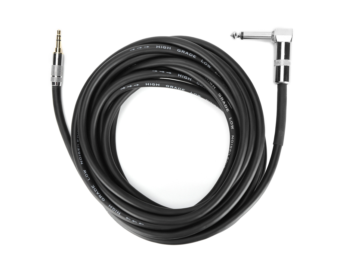 Mali cabo de Áudio Estéreo Macho 6.35mm para 3.5mm para Guitarra Piano Amplificador Celulares 5m/16.4ft Jorindo Jd6091