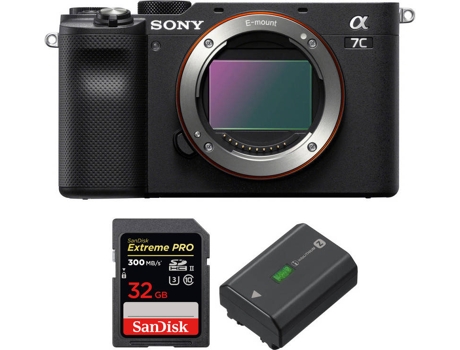Kit Cámara SONY Alpha a7C + SanDisk 32 GB + Batería (Full-Frame)