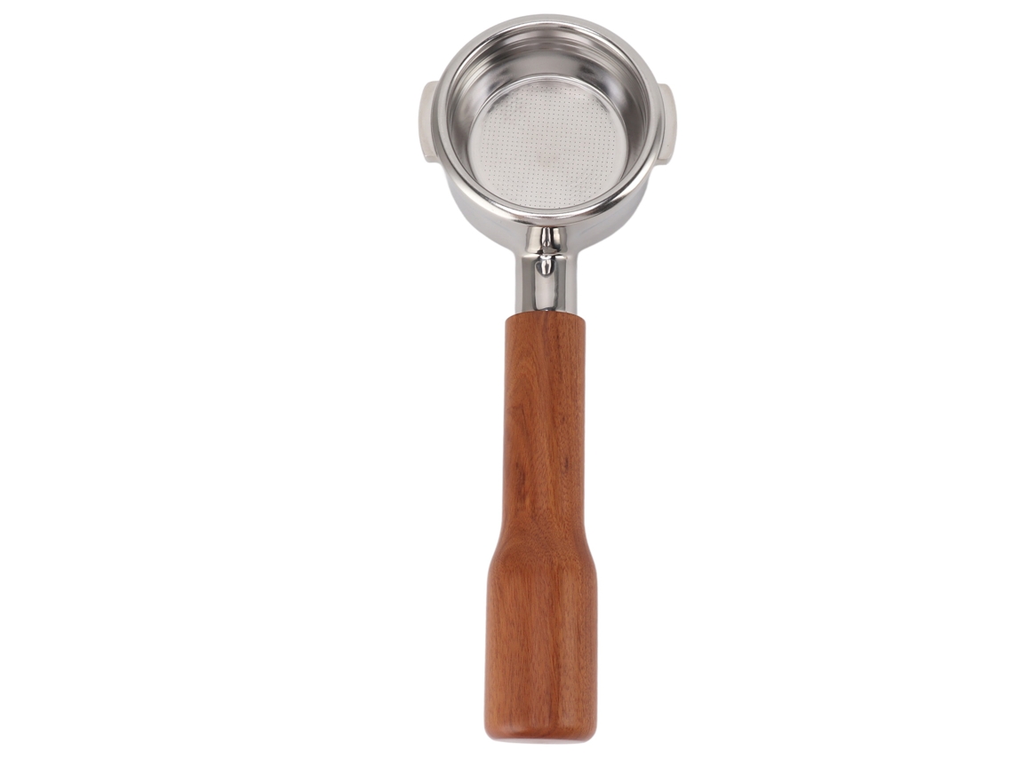 Portafiltro de café Primerox de 58 mm, sin fondo, de acero inoxidable, con 2 asas, compatible con la serie Breville 9.