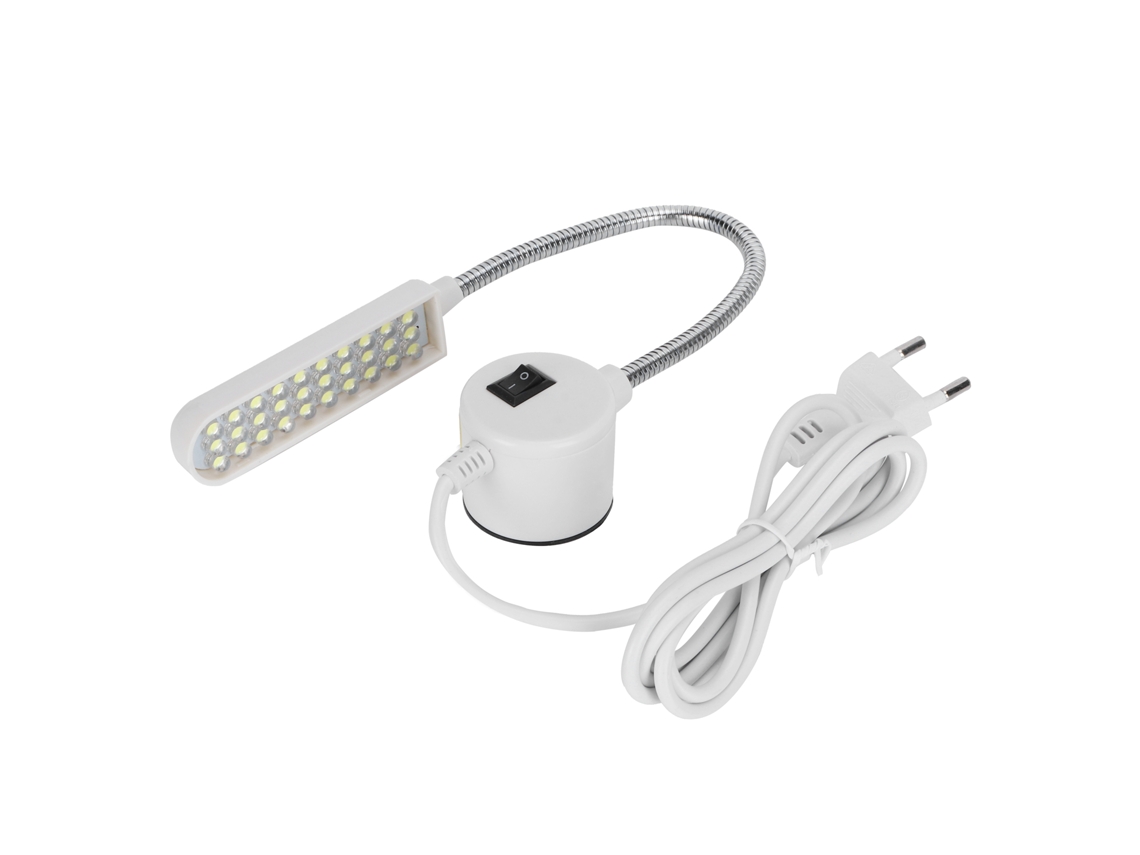 Rebe-lampara Led Para Maquina De Coser Con 30 Perlas Y Base Magnetica Cuello De Cisne Luz De Trabajo Ac