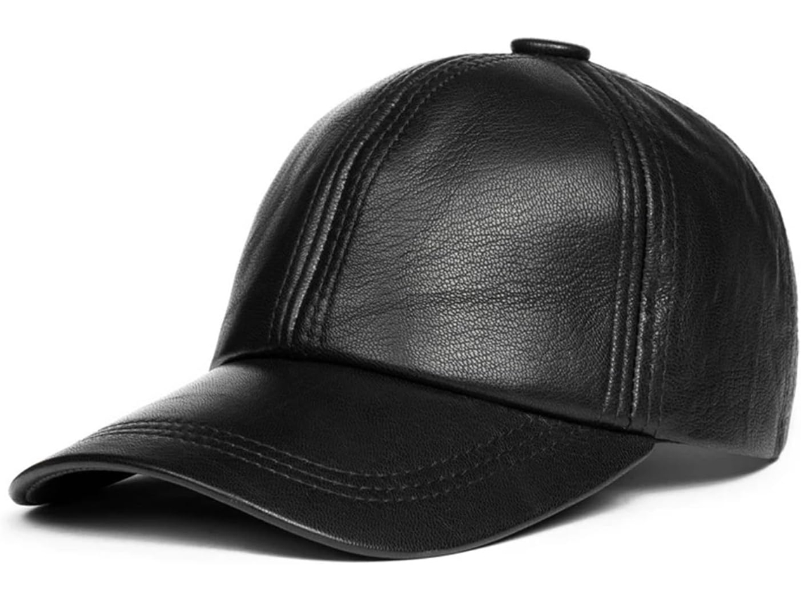 Gorras De Cuero Genuino Para Hombre, Costuras Sencillas, Sombreros Finos De Suave Piel De Oveja, Alta Calidad.