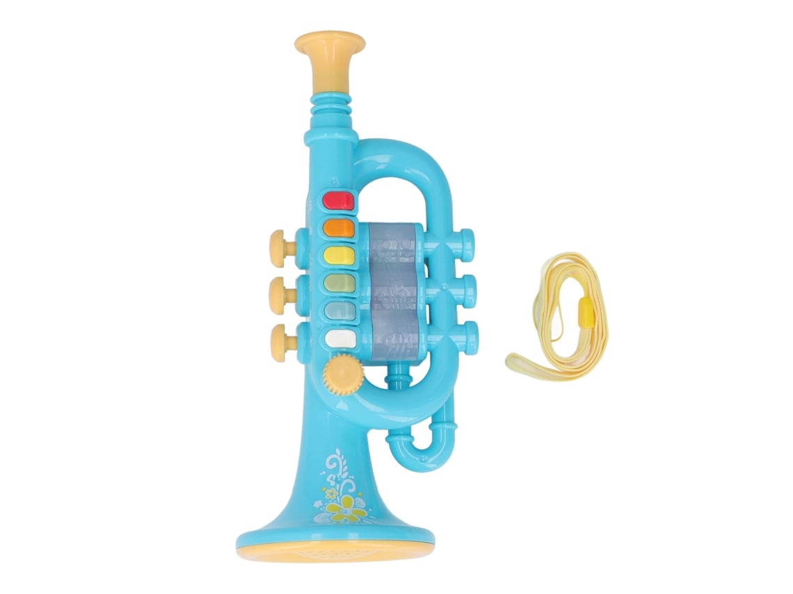 Ats-juguete De Cuerno Con Efectos De Luz Dinámica Y Sonido, Instrumento Musical Con Cuerda, Regalo Para Mayores De 3 Años, Azul