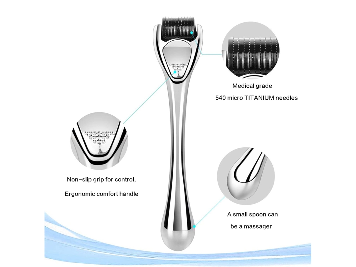 Rodillo De Microagujas De Titanio De 1.5 Mm Para El Crecimiento De La Barba Herramientas Para El Cuidado De La Piel Del Rostro GERTIZ