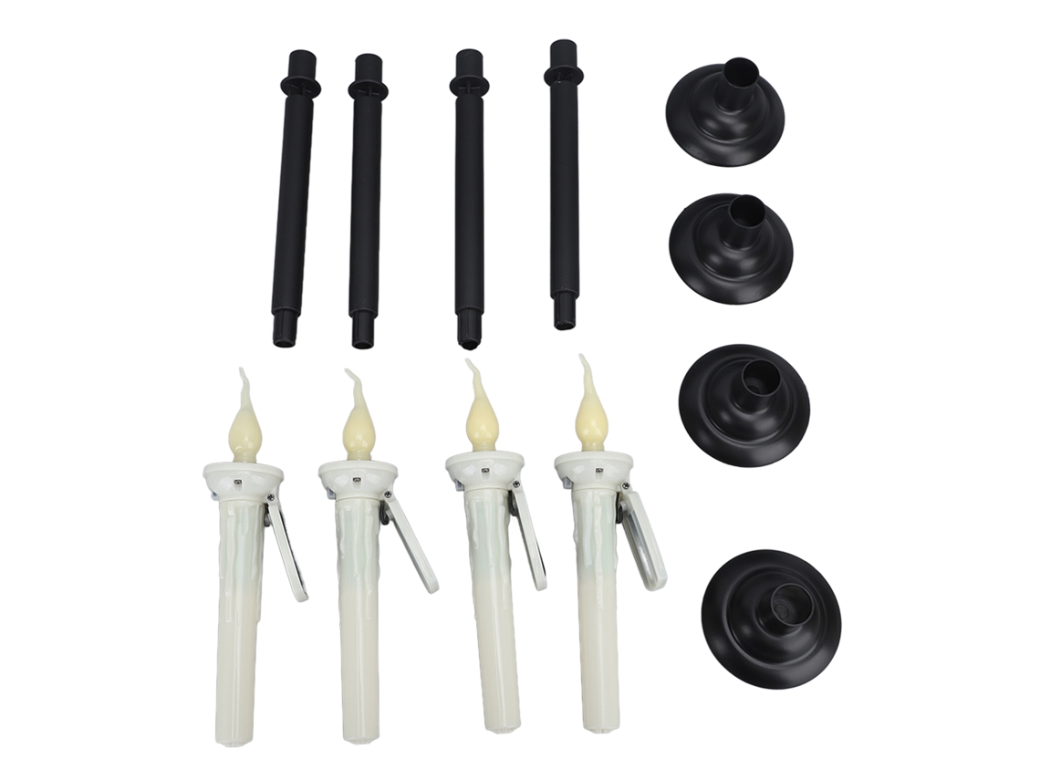 2026-candelabro Led De Cono Parpadeante Luz Blanca Cálida Sensor Amanecer A Anochecer Solar Ip65 Impermeable Para Exterior Decoración Patio Mesa Ventana