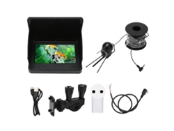 Cámara De Pesca Impermeable Ip68 Con Visión Nocturna Ips Hd De 5 Pulgadas Y 2000 Cd Para Pesca Submarina, 100-240 V, 20 M/21,9 Yd, Enchufe De La Ue