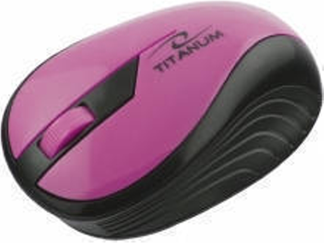 Ratón ESPERANZA Titanum (Inalámbrico - Óptico - 1000 dpi - Negro)
