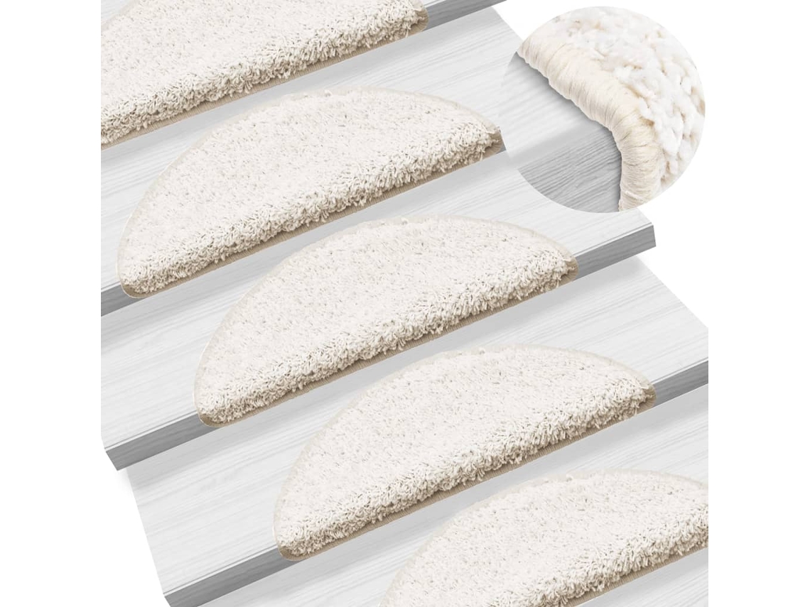 Alfombrillas De Escalera 10 Unidades Blanco 56x17x3 Cm Wsd975176