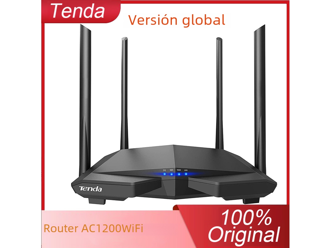 Versión global del enrutador Tenda Wi-Fi AC6 AC1200 de 5 GHz con formación de haces de Internet inalámbrico de alta velocidad