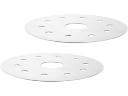 Juego de 2 placas difusoras de calor para estufas, placa guía de calor redonda de acero inoxidable para sartenes, para Gokoco
