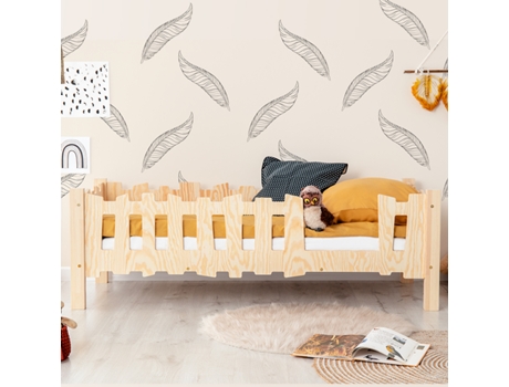 Cama de entrada derecha 90X190 con somier Hans Bois PETITS-MEUBLES