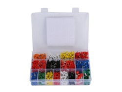 Kit De Terminales Eléctricos Ve 2120pcs, Cobre Estañado, Pp, Resistente A La Temperatura, Con Estuche