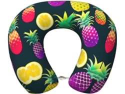 Almohada Viaje Espuma Viscoelástica Poliéster Confort. Soporte Relajación, Fácil