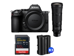 Z5 II + 180 600mm F/5.6 6.3 VR + 1 Sandisk 512GB Extreme Pro UHS II SDXC + 3 Nikon EN EL15C + Libro electrónico “20 consejos para fotos impresionantes” NIKON