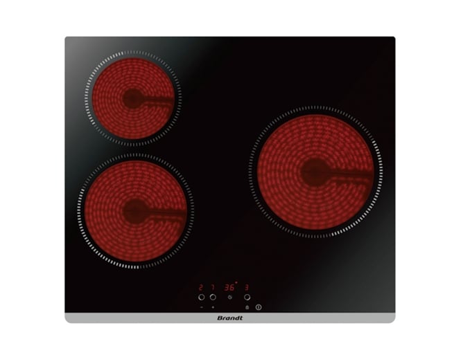 Placa de Vitrocerámica BRANDT BPV6320B (Eléctrica - 58 cm - Inox)