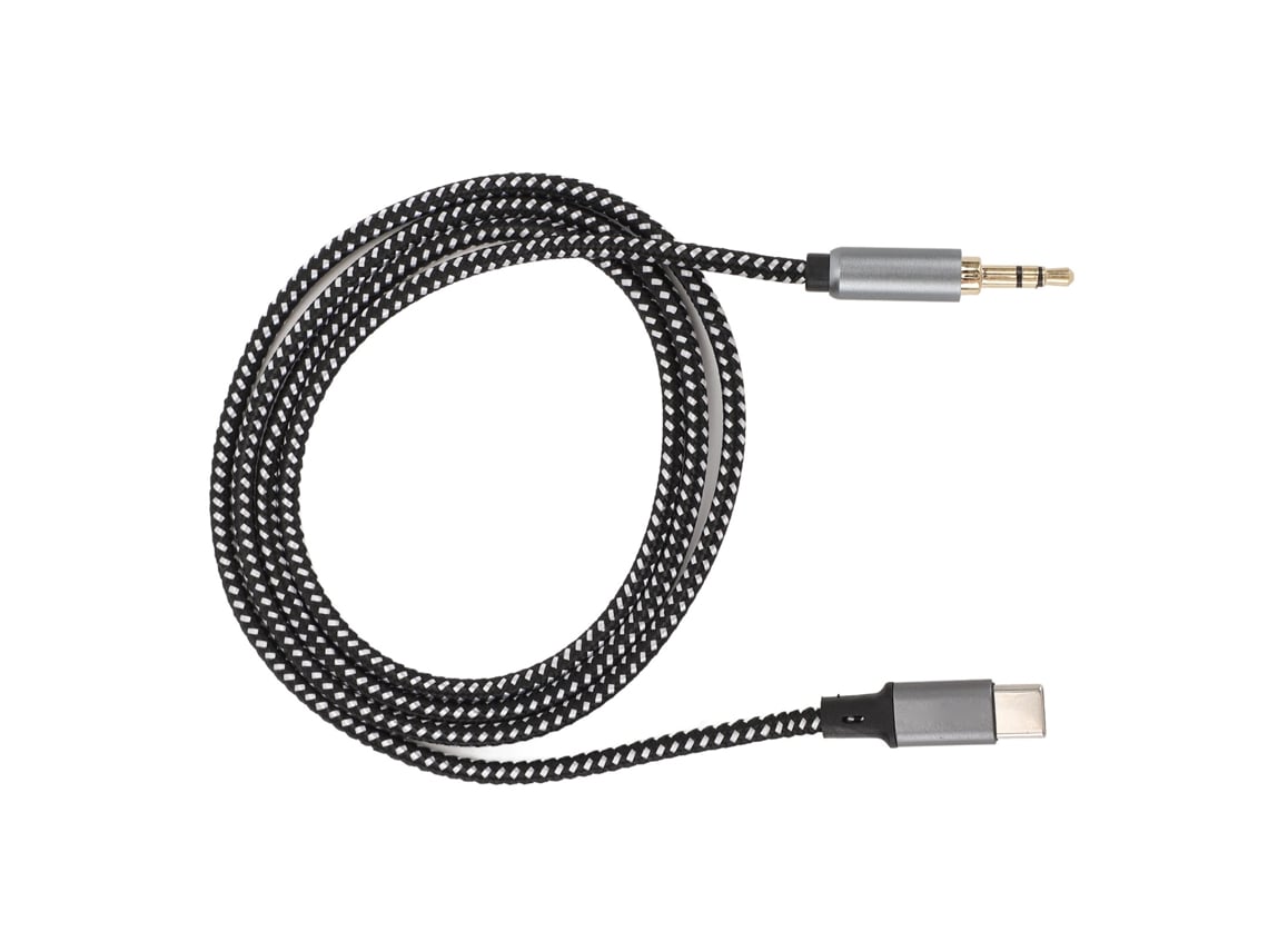 Cable Usb-c A Conector Auxiliar De 3,5 Mm, De 1 Metro De Longitud, Para Smartphones Ios Y Android, Ideal Para Correr, Conducir Y Viajar.
