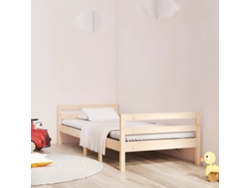 Estructura De Cama Sin Colchón Madera Maciza De Pino 90x200 Cm