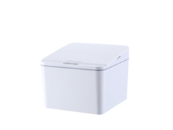 Papelera Inteligente Con Sensor De Inducción Eléctrica, 4 Litros, Para Mesa/coche, Blanca