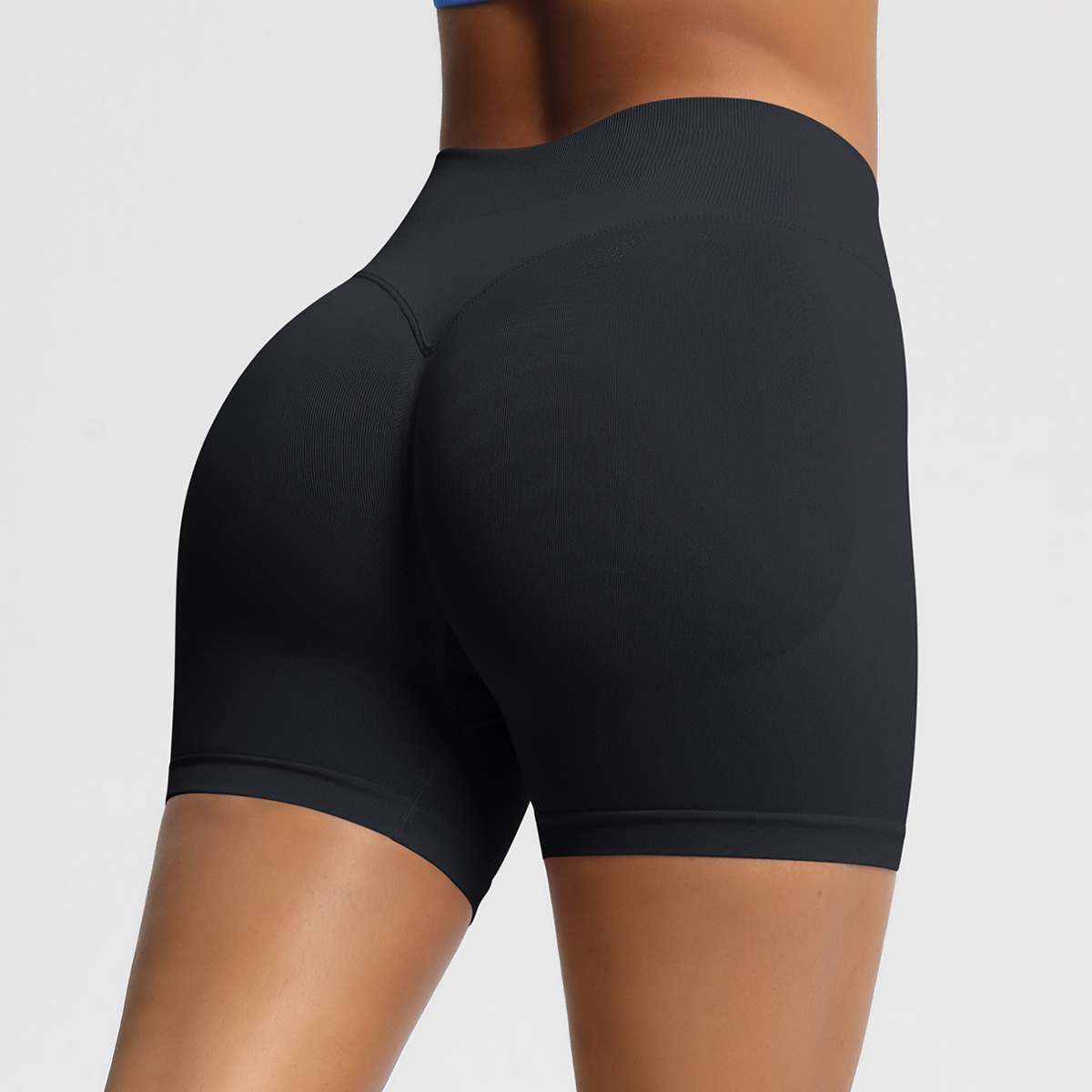 Pantalones Cortos De Yoga Para Mujer, De Secado Rápido, De Talle Alto, Para Yoga Y Ejercicio Físico, Talla Xl (negro) Czhhmart